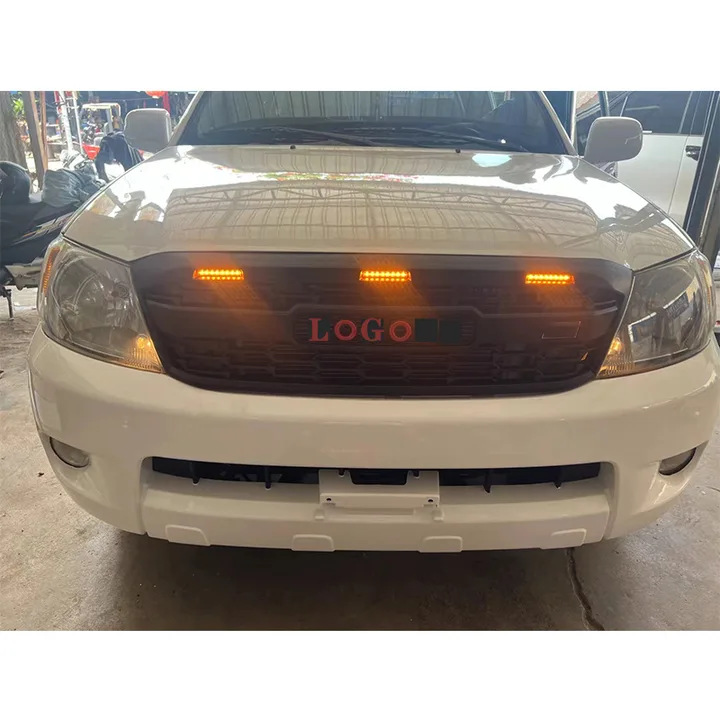Подходит для Toyota Hilux hilux vigo 08-14, модифицированная решетка GR с подсветкой Передняя решетка VIGO