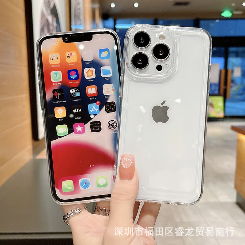 透明适用苹果15/16防摔14手机壳iphone13pro手机套PM软壳11批发13