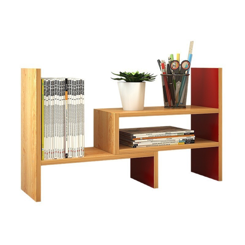 Small bookshelf storage rack on desk S, telescopic stand, computer desk, small bookshelf office storage rack, simple desktop stand