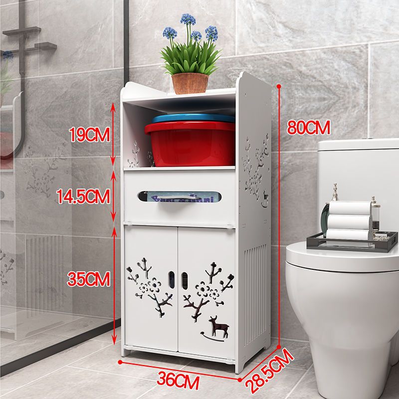 Bathroom side cabinet, bathroom standing cabinet, floor standing bathroom shelf, toilet side cabinet, narrow cabinet, toilet storage cabinet