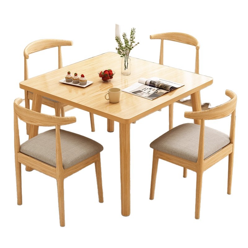 Dining table, rental room, family small apartment, dining table, living room, kitchen, square, simple dining table, square table, round table