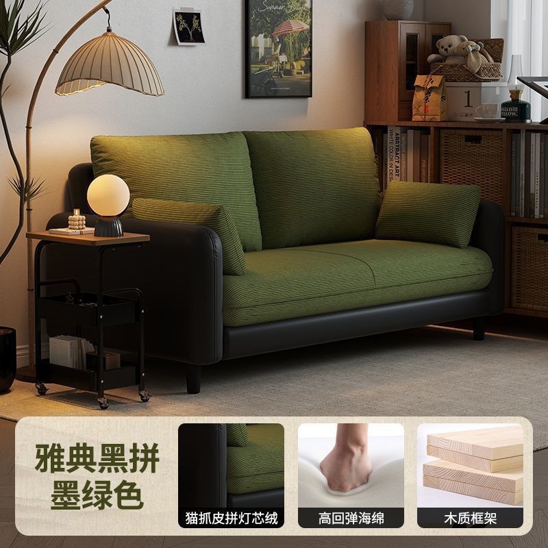 Vintage single sofa chair, small-sized leather art single chair, living room balcony, leisure chair, living room sofa backrest chair
