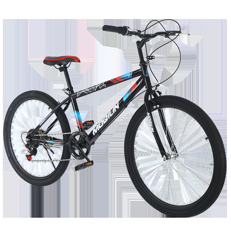 Mountain bike 26 inch solid tire mountain bike 6-speed mountain bike adult off-road bike student