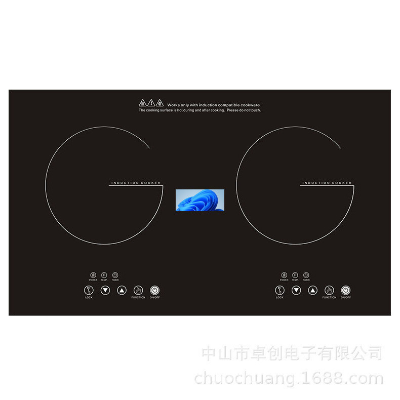 Factory commercial induction cooker single head single tail induction cooker stainless steel high-power stir fry stove canteen kitchen stir fry stove pot stove