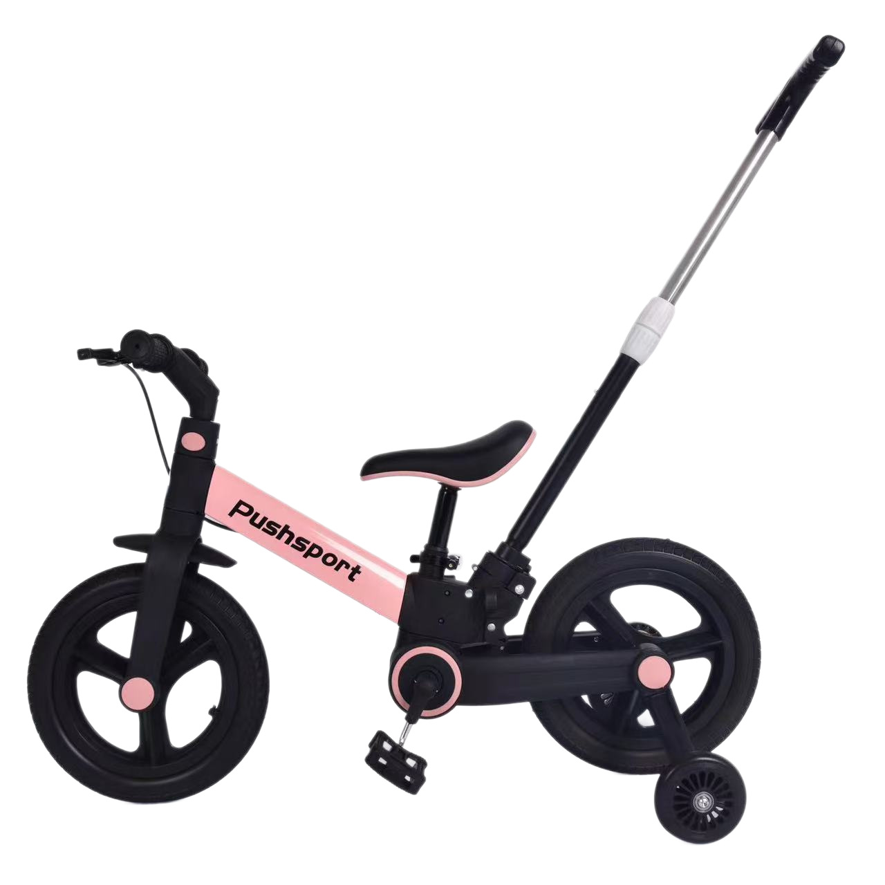 Foreign trade multifunctional children's folding tricycle two in one balance bike with handbrake pedal for children's baby bicycle