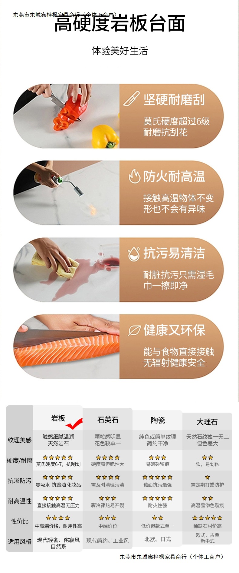 鑫梓枫中古风骨骼岩板一体盆浴室柜组合智能卫生间洗手盆洗脸盆可