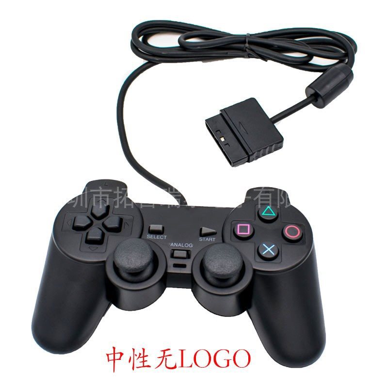 PS2 wired game controller PS2 game controller PS2 vibration controller with label or
