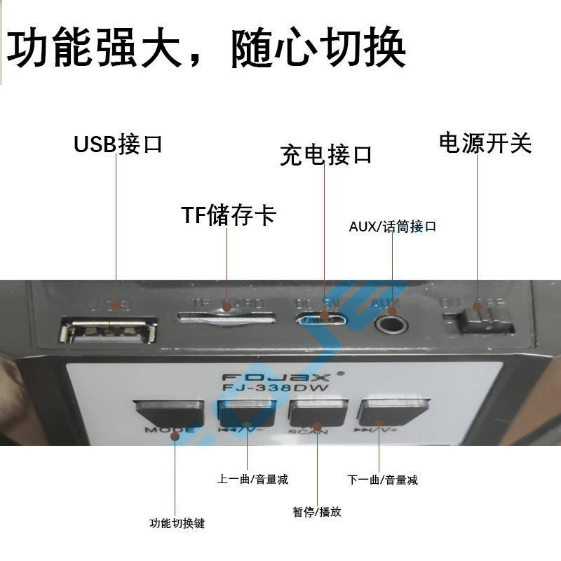 Портативная Bluetooth-колонка с микрофоном для караоке