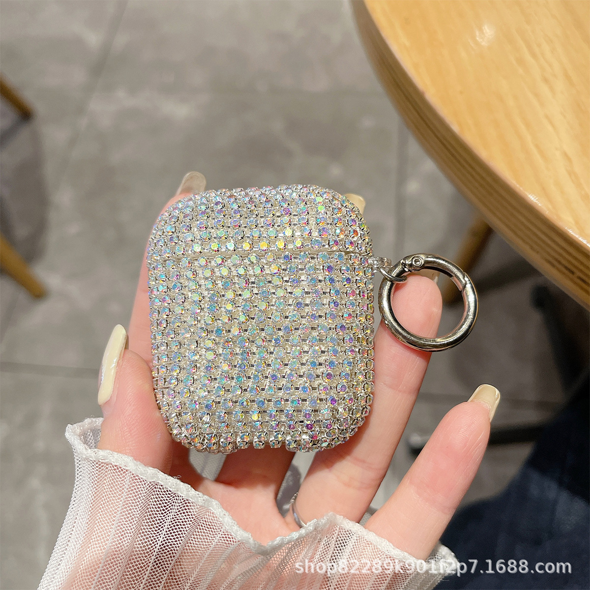 Suitable for Apple, Samsung, Huawei 4th generation diamond studded headphone case factory, PC hard case protective cover, TPU Pro 2nd generation
