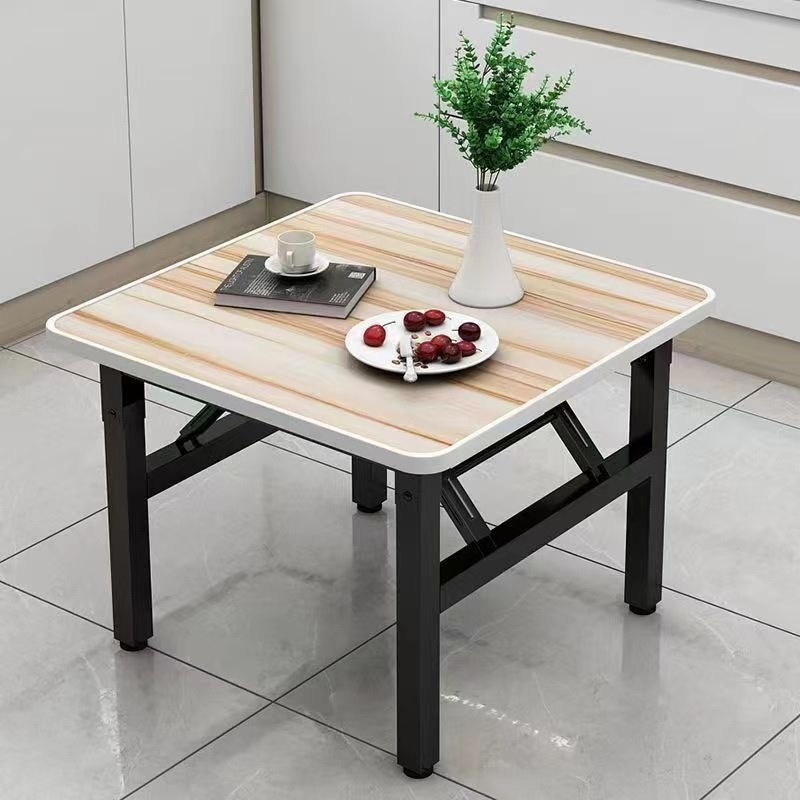 Square folding dining table, square small table, kitchen, household dining table, simple folding table, rental house, cross-border