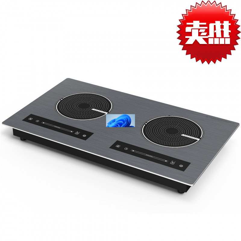 Factory commercial induction cooker single head single tail induction cooker stainless steel high-power stir fry stove canteen kitchen stir fry stove pot stove
