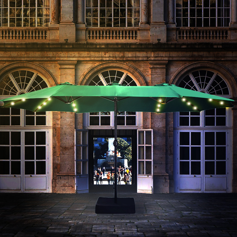 Outdoor Umbrella, Courtyard Umbrella, Sunshade Umbrella, Courtyard Roman Umbrella, Large Sun Umbrella, UV resistant Double Head Design
