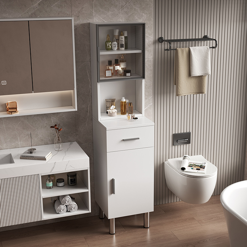 Bathroom side cabinet, toilet, honeycomb aluminum toilet, standing cabinet storage, floor standing side cabinet storage, living room minimalist storage cabinet