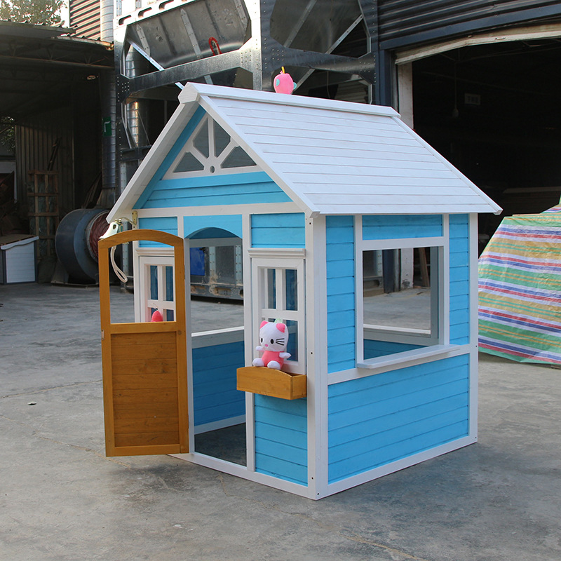 Customized wooden house anti-corrosion wooden cabin solid wood cabin courtyard kindergarten outdoor homestay house decoration for children