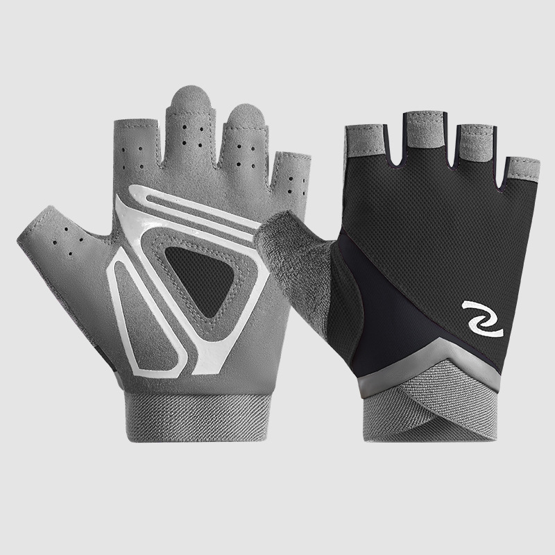 Fitness gloves for women and men, yoga spinning bikes, anti slip, semi finger breathable, wear-resistant equipment, dumbbell training gloves