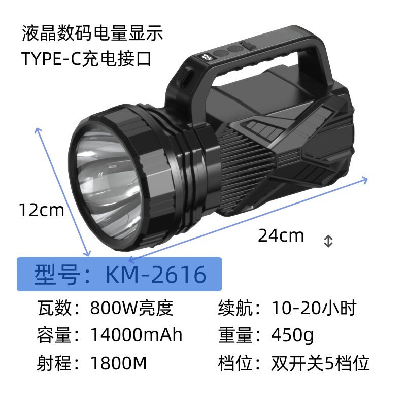 Strong light headlight, outdoor LED ultra bright long-range spotlight, bald head, wearable night fishing mineral light, long endurance, lithium battery charging