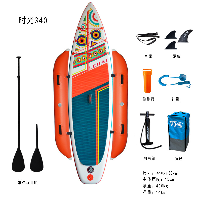 Fishing paddle board, stable airbag, detachable inflatable float, Sup paddle board, anti side renovation, hand sea fishing paddle board boat