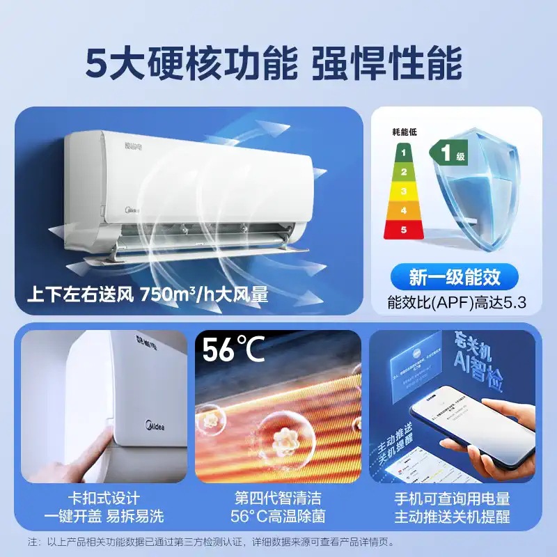 Кондиционер сплит-система Midea Hua Lingda инверторный 1.5 л.с.