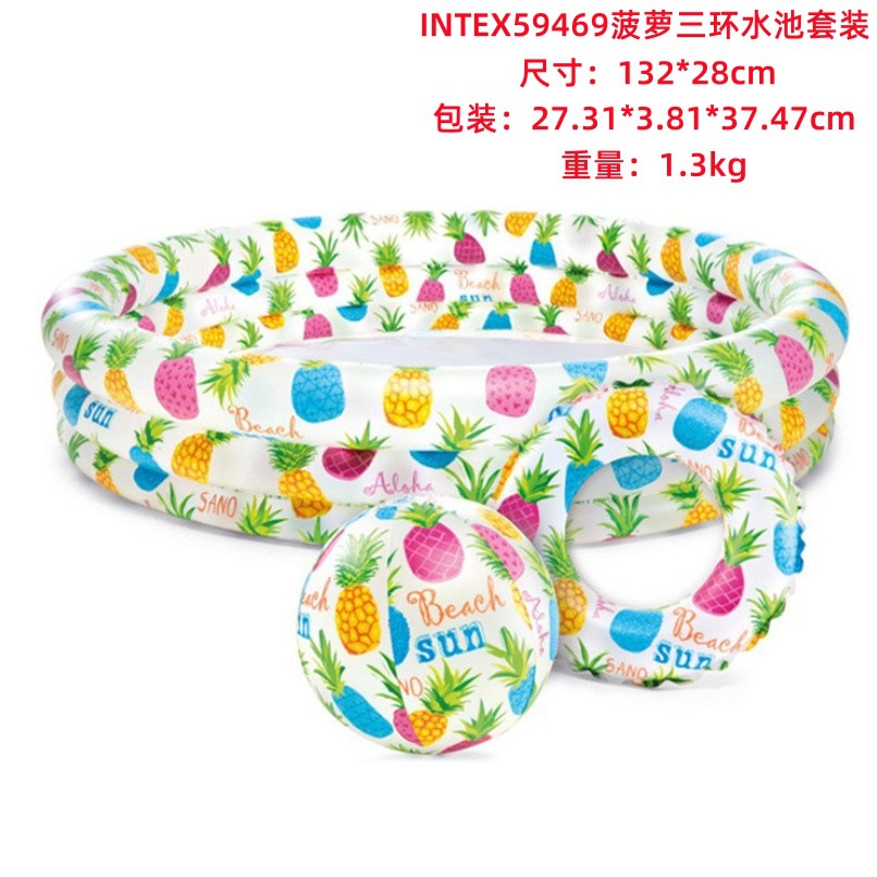 INTEX Thickened Swimming Pool Fishing Pool Balloon Filling Pool Baby Play Pool Swimming Pool Home Use Slide Pool
