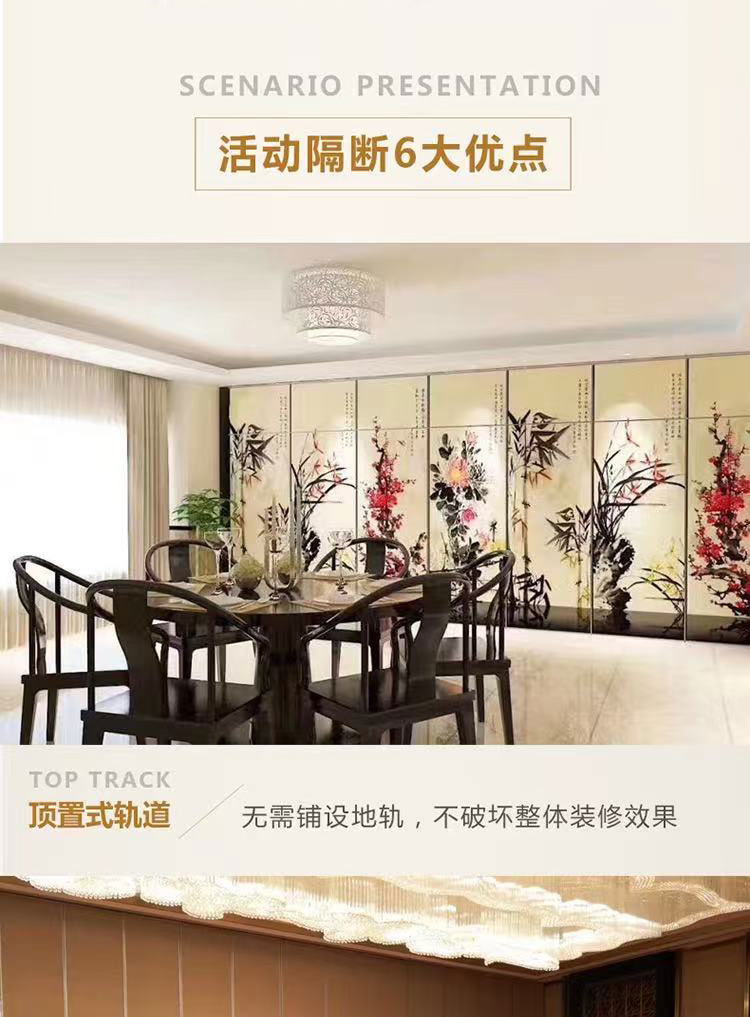 Перегородка раздвижная электрическая Shenguangxia для офисов и отелей