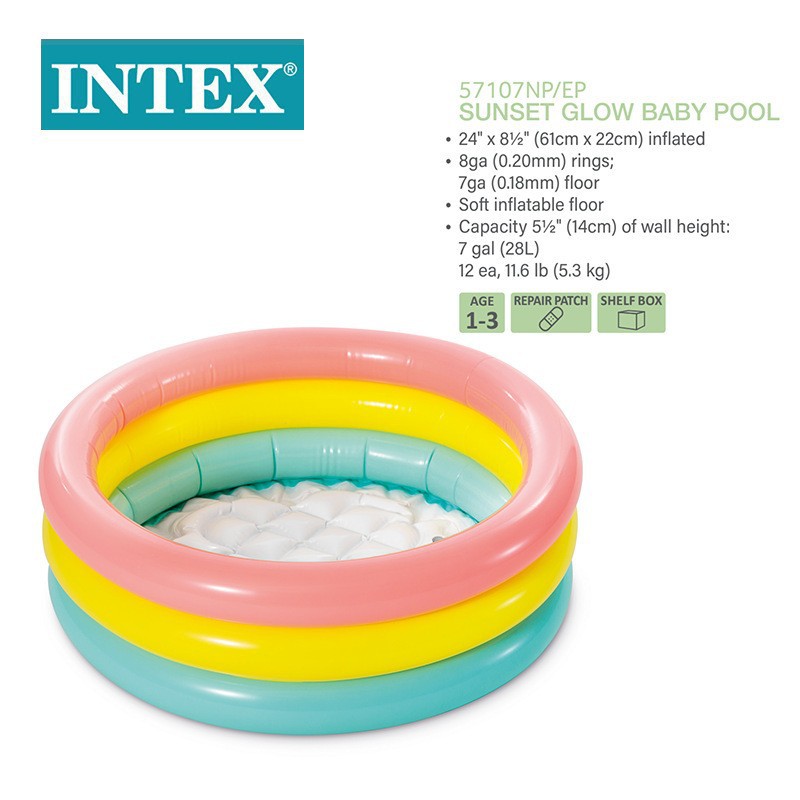 INTEX Thickened Swimming Pool Fishing Pool Balloon Filling Pool Baby Play Pool Swimming Pool Home Use Slide Pool