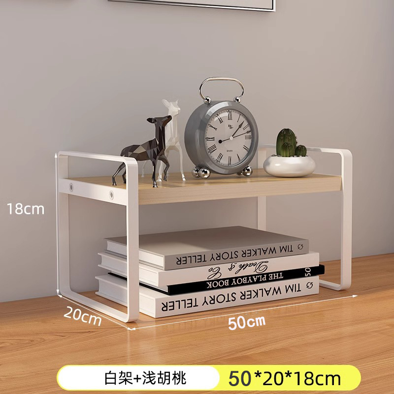 Desktop storage rack, multi-layer desk storage rack, office desk, layered rack, wrought iron student dormitory desk, small bookshelf on the table