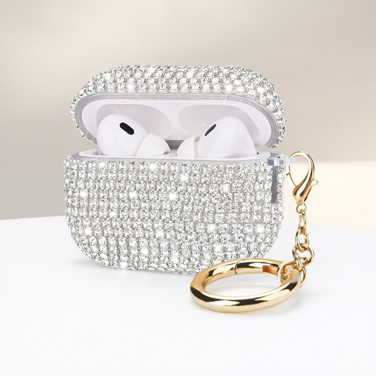 Suitable for Apple, Samsung, Huawei 4th generation diamond studded headphone case factory, PC hard case protective cover, TPU Pro 2nd generation