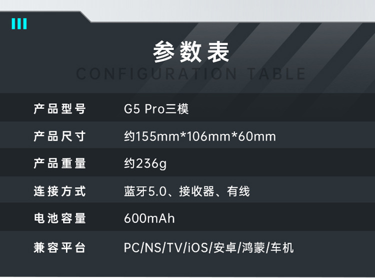 Mechanic G5pro Wireless Game Controller Switch Pro Class Xbox Bluetooth Controller Black Myth Wukong