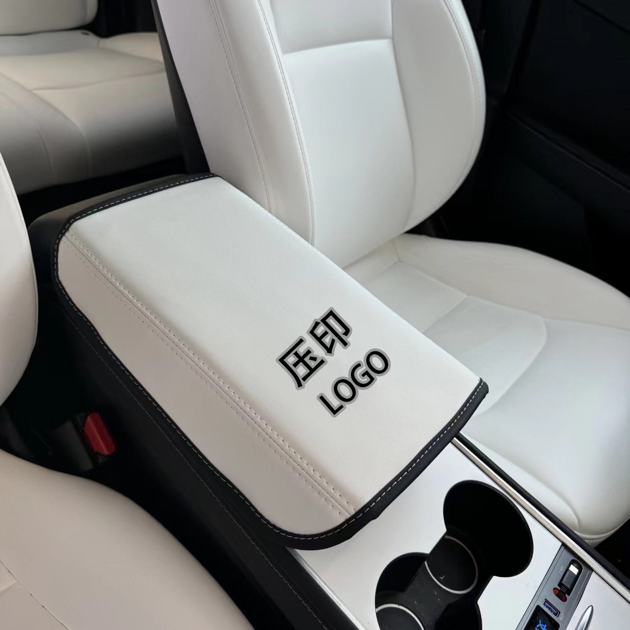 Подходит для Tesla new model3/y, автомобильный подлокотник, коврик для коробки, защитный чехол, противоскользящий автомобиль