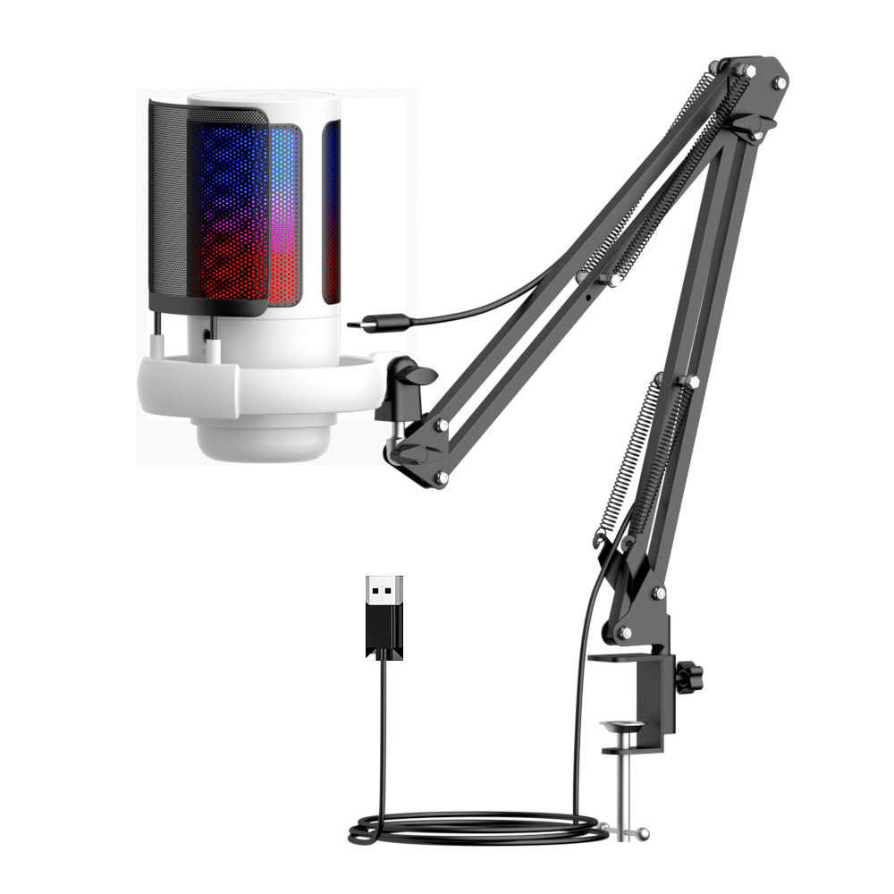 Игровой конденсаторный USB-микрофон Shoufei ME6S RGB