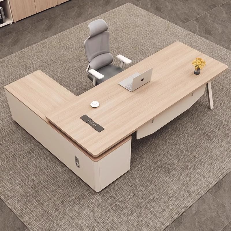 Office boss's desk, simple and modern, single person desk, manager's desk, luxurious executive desk, large desk, office furniture