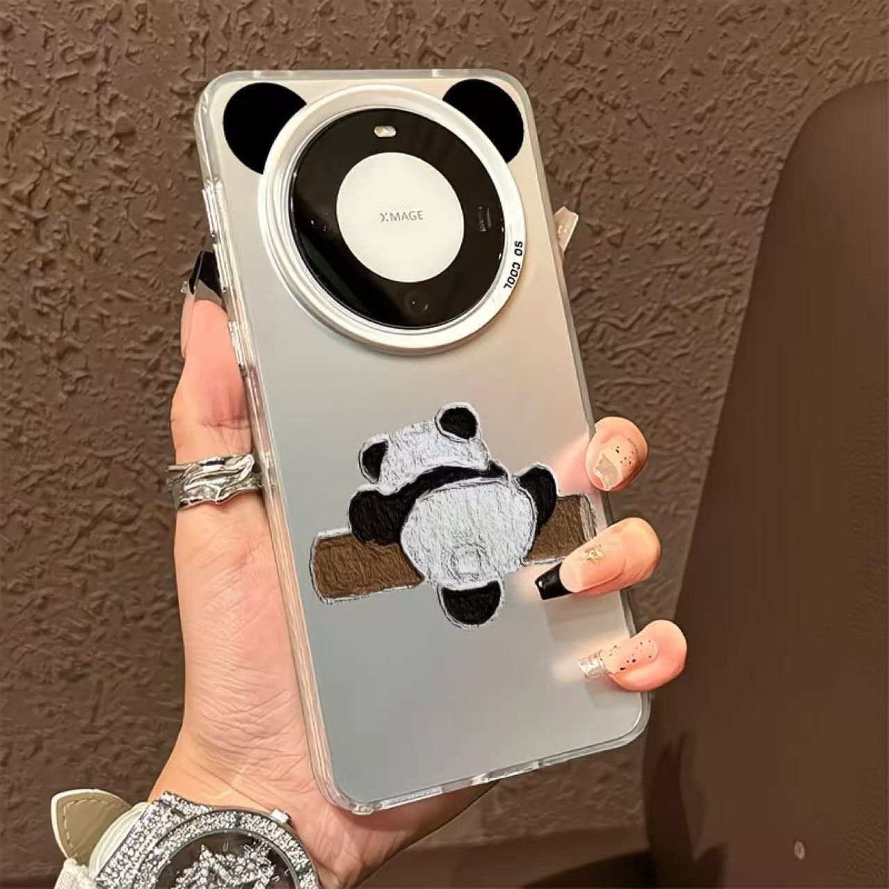 Play Panda Huawei Mate60Pro phone case p60e suitable for nova12/11 niche MT50/p40 cute