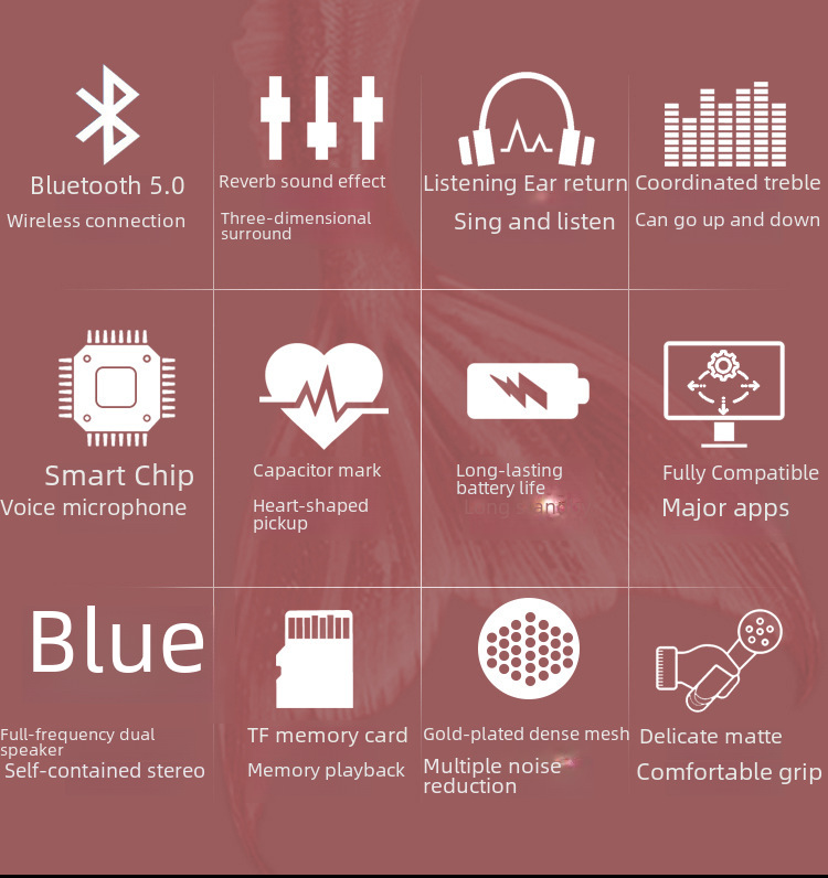 Беспроводной микрофон-колонка Сяо Циши K6 Bluetooth