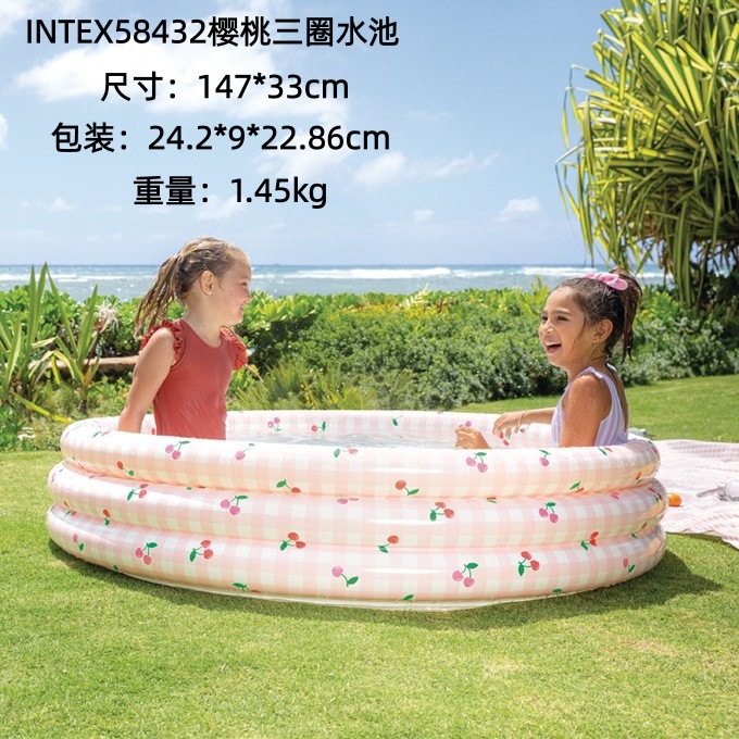 INTEX Thickened Swimming Pool Fishing Pool Balloon Filling Pool Baby Play Pool Swimming Pool Home Use Slide Pool