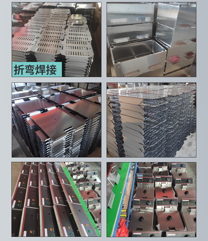 Tuoqi Commercial Desktop Electric Fryer Thickened Stainless Steel Double Cylinder Electric Heating Fryer Large Capacity French Fryer