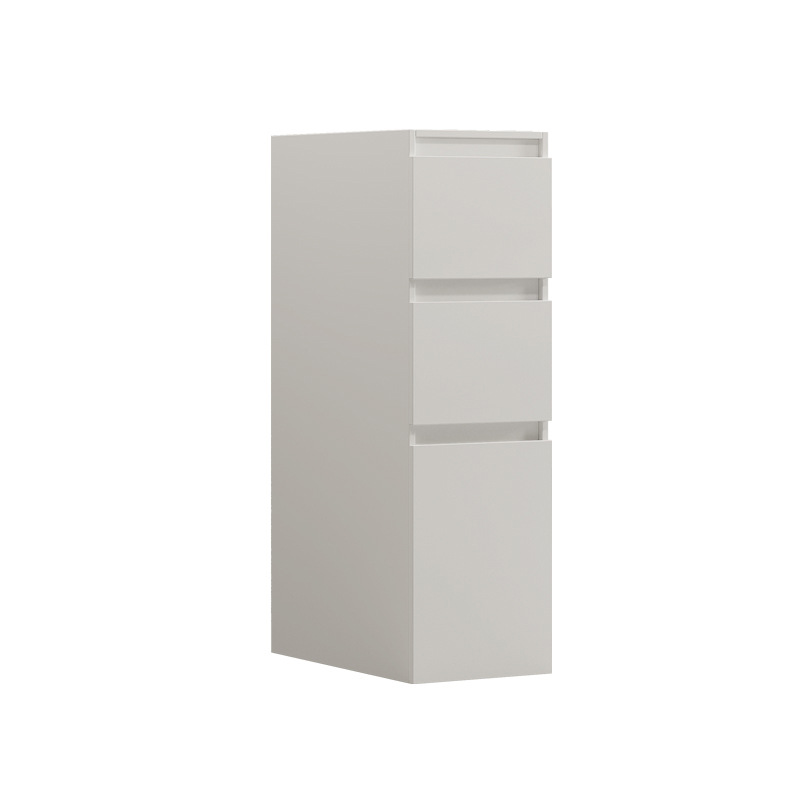 Single edge cabinet, narrow edge side cabinet, solid wood floor standing cabinet, half wall cabinet, double drawer storage, Meijia bathroom 302