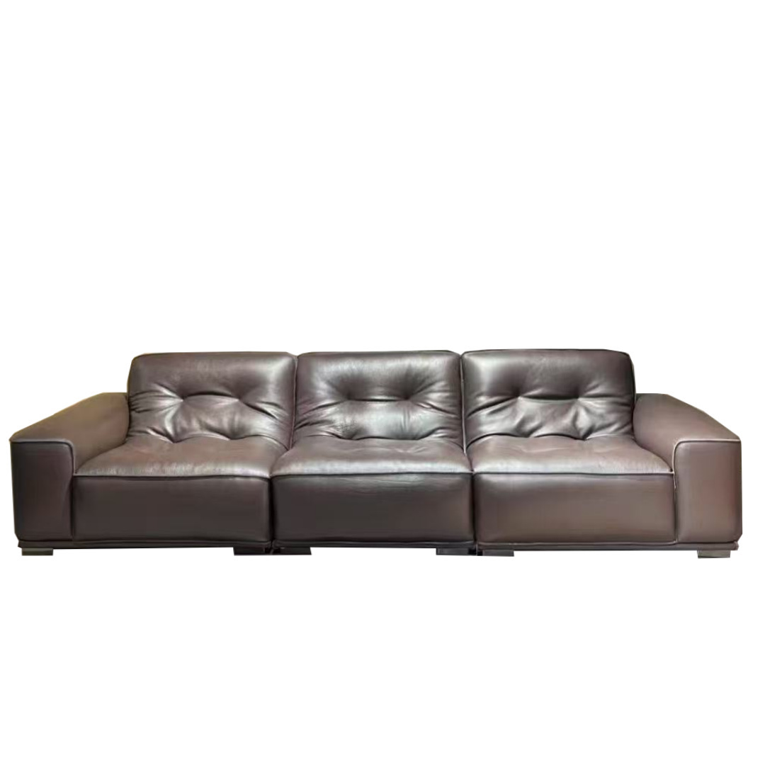 Foshan Furniture Black Diamond Full Sofa Large House Villa Living Room Designer Italian Style Extremely Simple Sofa Arrangement