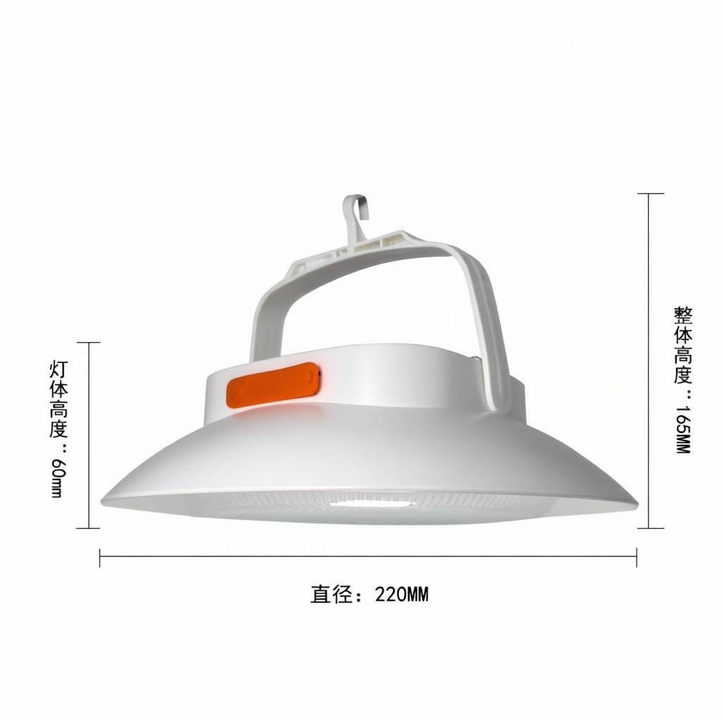 Solar camping light, super bright LED charging light, long-lasting stall lighting, outdoor tent light, rainproof hanging light
