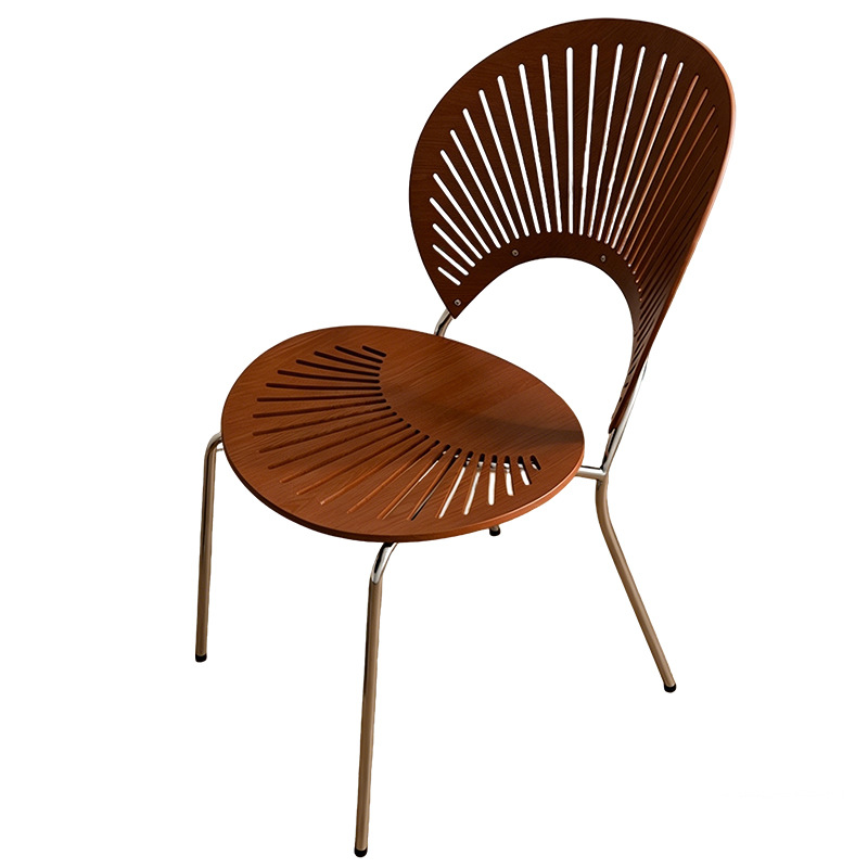Dining chairs, solid wood coffee chairs, vintage backrests, dining tables, chairs, simple kitchens for home use, dining negotiations, leisure, shell chairs