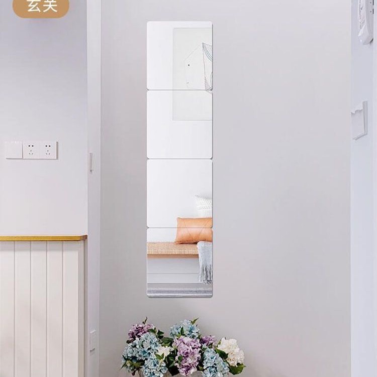 Manufacturer's hot selling acrylic wall sticker mirror makeup soft lens self-adhesive full body dressing mirror student dormitory sticker mirror