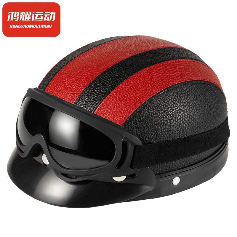 Half Helmet Summer Retro Lightweight Cycling Scoop Helmet Prince Bicycle Four Seasons Half Helmet Grey Breathable Men's and Women's Cycling Helmets