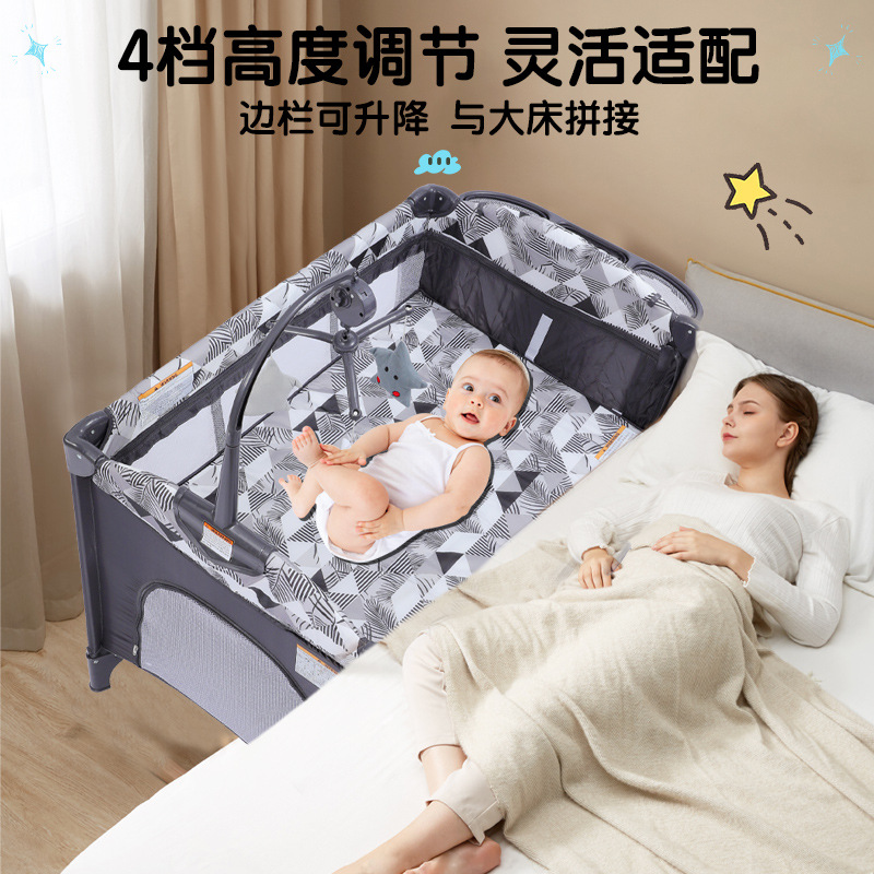 Детская приставная кроватка COCOBABY P610GR складная