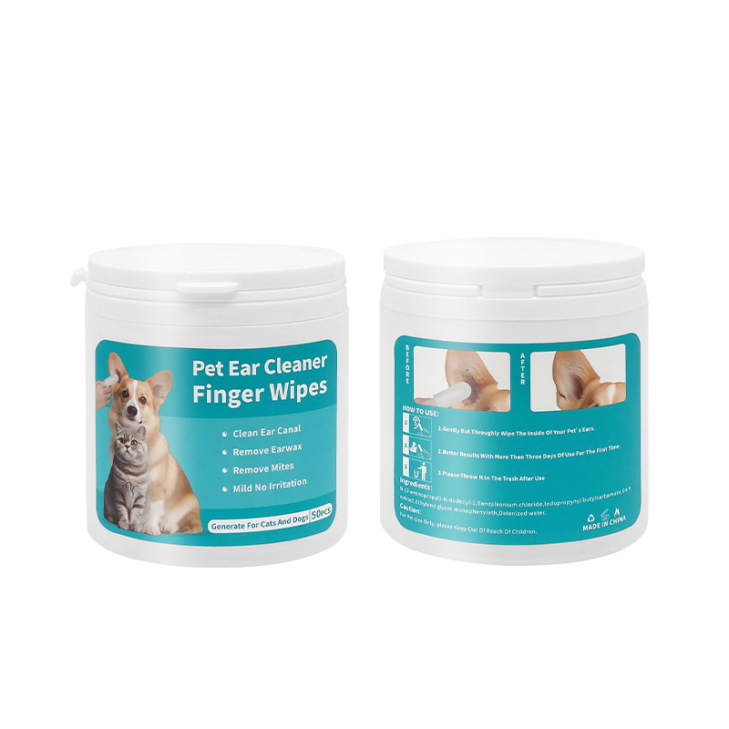 Cross -Bordder Amazon Foreign Trade Foreign Pet уши Установка Указывание влажного шарфа Уходом ушной рукавиц Earlin Cat and Dog General Wholesale