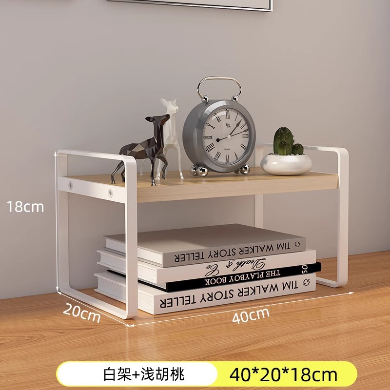 Desktop storage rack, multi-layer desk storage rack, office desk, layered rack, wrought iron student dormitory desk, small bookshelf on the table