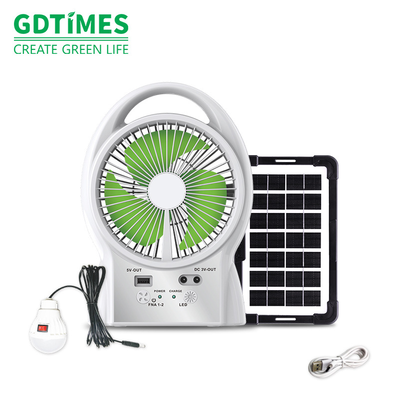 Портативный солнечный вентилятор GDTIMES GD8026