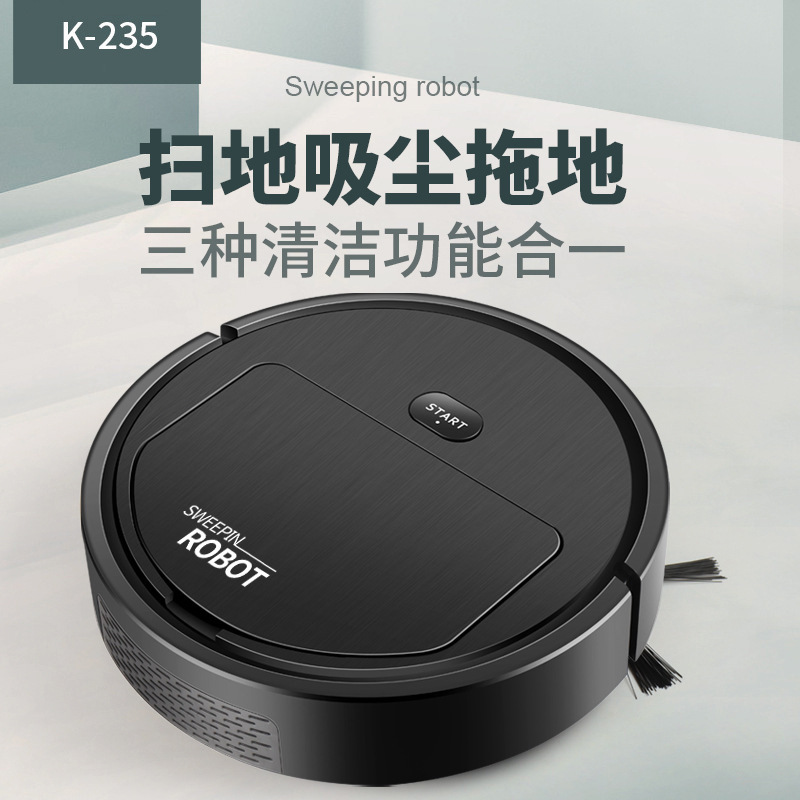 Робот-пылесос DW K235 3-в-1 (подметание, всасывание, влажная уборка)