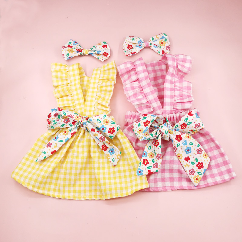 2024 Рождественская юбка для собак Производитель Spot Prot Pleat Bow Юбка для любимой одежды и одежды для собак