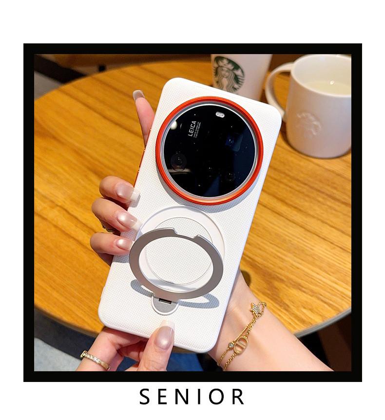 Suitable for Xiaomi 17 ultra phone case with stand 360 ° rotation Xiaomi 15 ultra magnetic case 14 ultra
