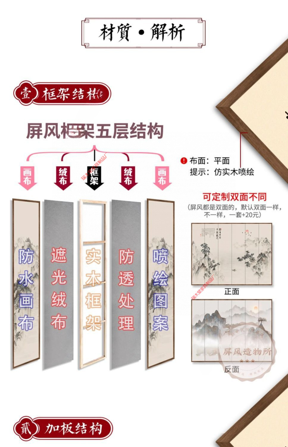 Simple modern Chinese style screen partition, living room covering, entrance office, hotel foldable folding electric fan