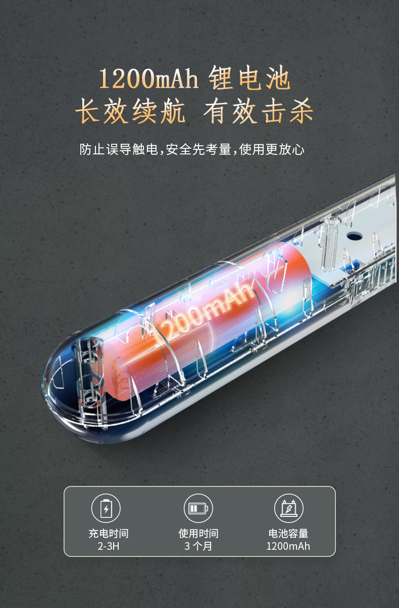人与物二合一折叠电蚊拍USB充电壁挂座立两用自动诱蚊家用灭蚊灯